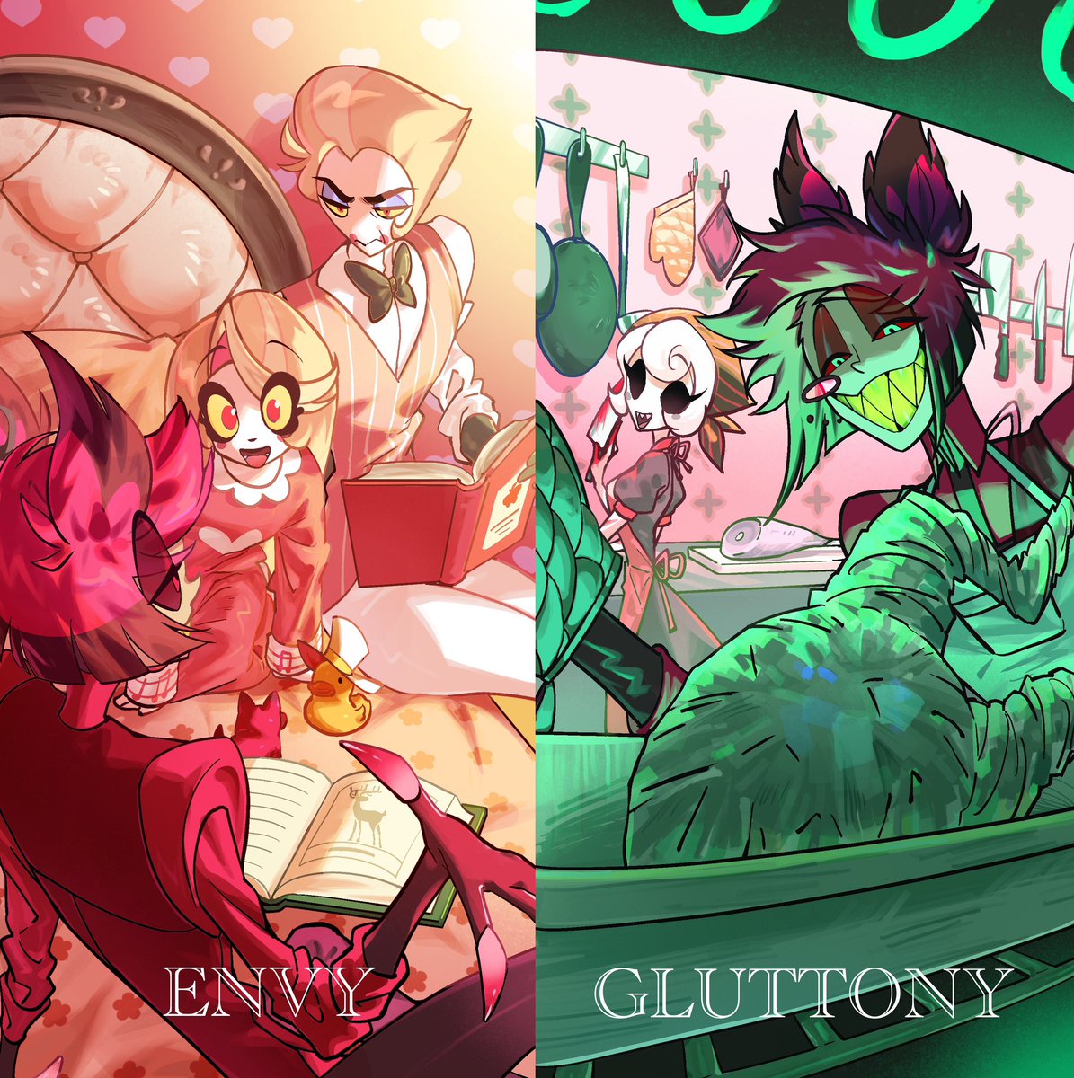 captain998822's tweet photo. Seven Sins.
 #HazbinHotelFanart https://t.co/bujqr1rojZ