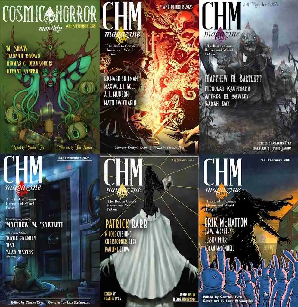 You can live out your old-school, Weird Tales fantasy for just $10.99 a month! Subscribe to CHM and get a monthly physical magazine of the best in modern weird fiction and cosmic horror. bit.ly/3WmVbRP