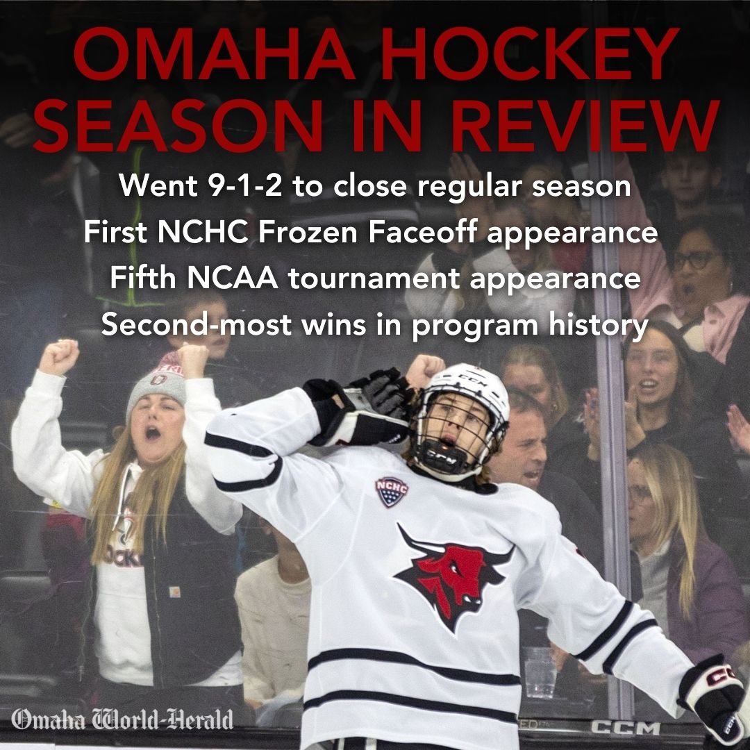 After dropping to 11-9-2 in mid-January, Omaha hockey turned things around to close the season strong. 'There's no question this was a special group,' coach Mike Gabinet said. From @MPattersonOWH: omaha.com/sports/college… #OmahaHKY