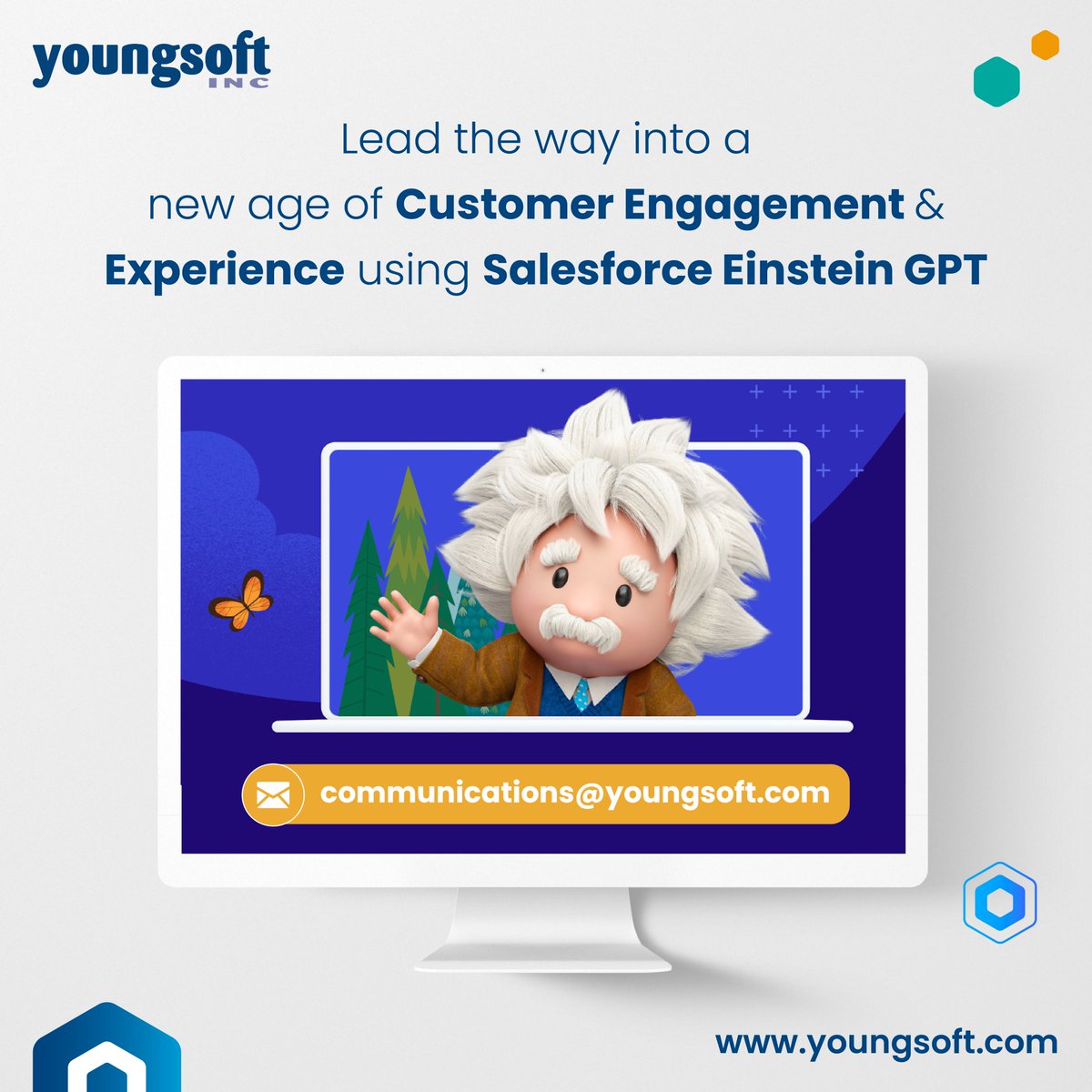 youngsoft's tweet image. Unlock the power of AI for CRM with Salesforce Einstein GPT. Businesses can build deeper connections with their customers by combining personalized content creation, open extensibility, and visionary collaborations.
Know more: youngsoft.com/solutions/sale…
#SalesforceEinstein #CRM