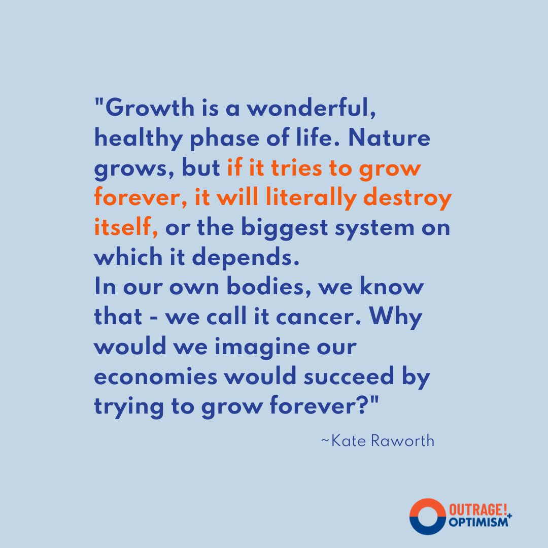 “In our own bodies we call it cancer.” We must free ourselves from thinking growth in itself is good. Catch more from @KateRaworth (and many other incredible guests) in our recent miniseries #OurStoryOfNature. Wherever you get your podcasts 🎧 #doughnuteconomics #postgrowth