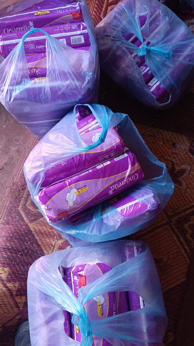 Sanitary pads have been acquired and will be distributed to the women this week