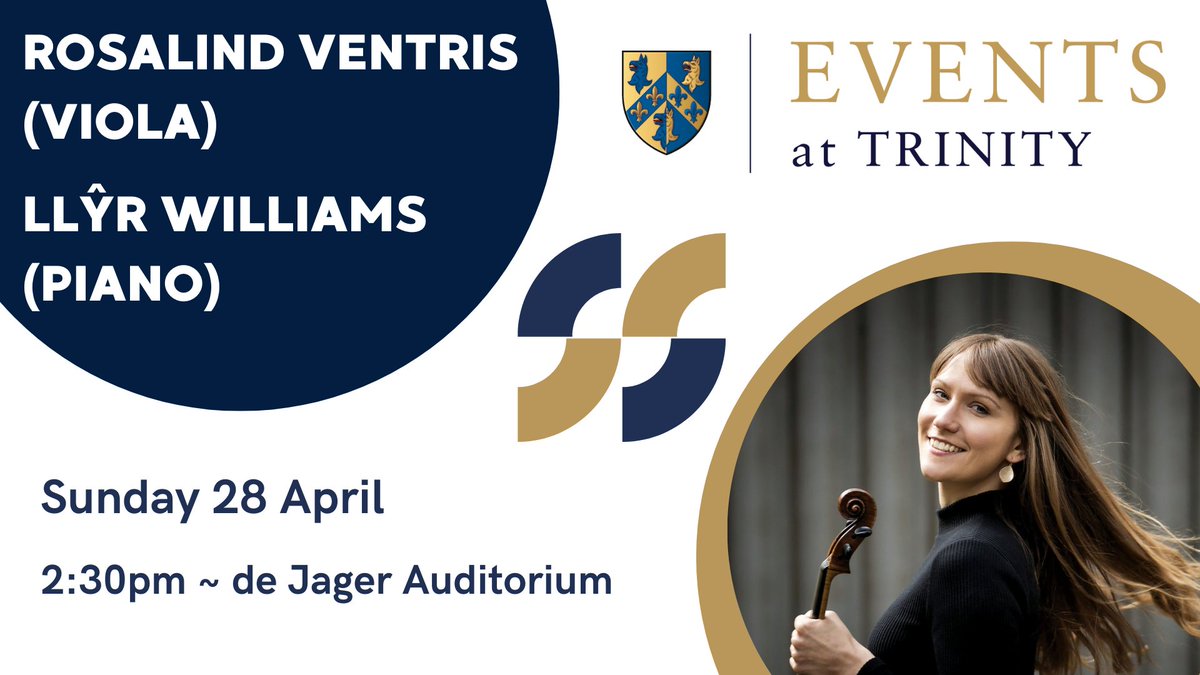 We hope everyone had nice long Easter weekends - if you're thinking ahead into April, don't forget to book into our Sunday afternoon recital with @rosalindventris on 28 April! find out more and book: trinity.ox.ac.uk/node/1541