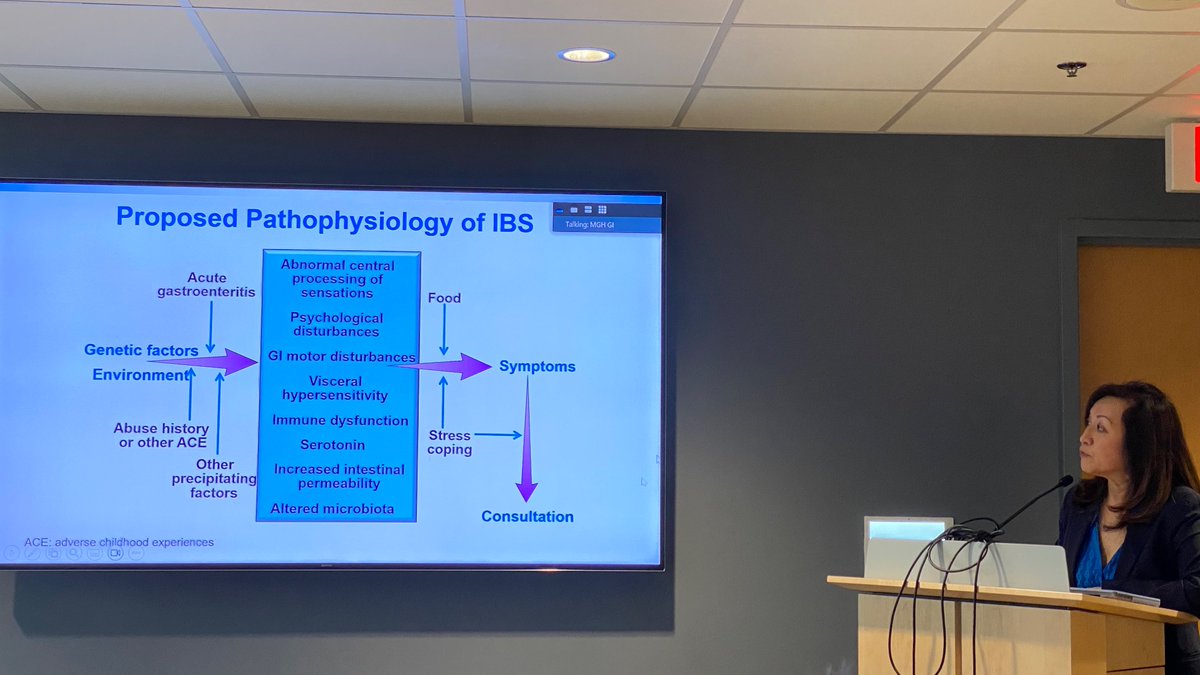 The current pathophysiologic understanding of IBS, as framed by @LinChangMD at @MGH_GI grand rounds. @UCLAGIHep @ANMSociety