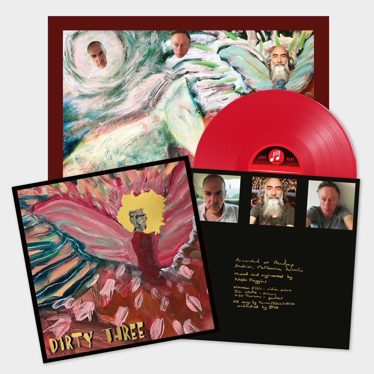 DINKED EDITION #292 Dirty Three - 'Love Changes Everything' via @bellaunion Pre Order👉 sisterray.co.uk/products/love-… ❤️‍🔥Red Vinyl Edition ❤️‍🔥Pull Out Poster Designed by Mick Turner ❤️‍🔥Limited Edition of 700