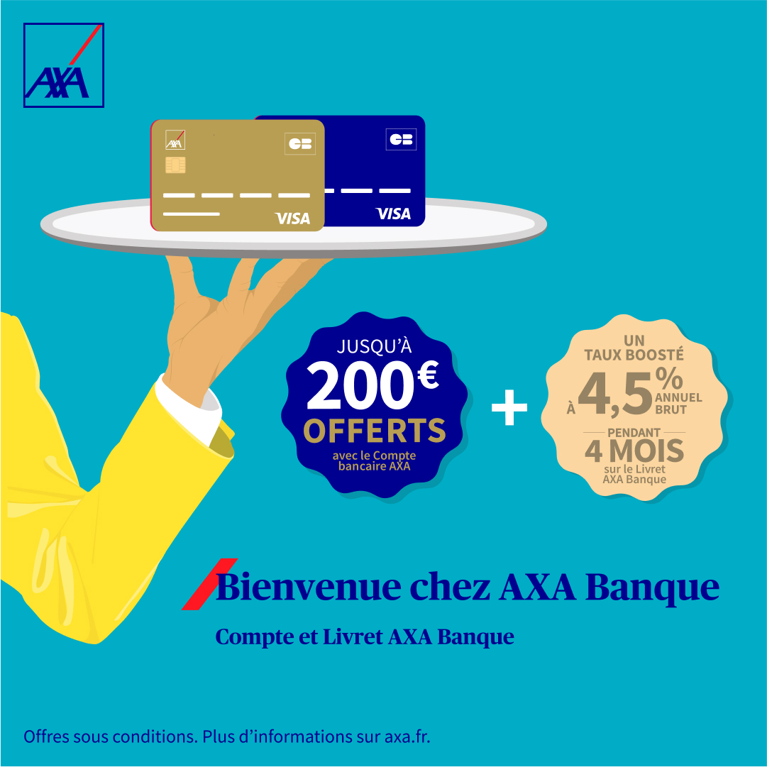 Jusqu’au 15 avril, profitez de notre offre de #bienvenue et d’un taux boosté sur votre Livret AXA Banque ! 🚀 
Offres sous conditions. 

Pour en savoir plus : bit.ly/45z3Apw

#banque #epargne #pub