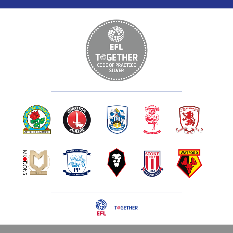 EFL's tweet photo. 👏 29 EFL Clubs have received their EFL Equality Code of Practice rating! 🥈🥉

Read more ➡️ https://t.co/LI9YgSEt8V

#EFL