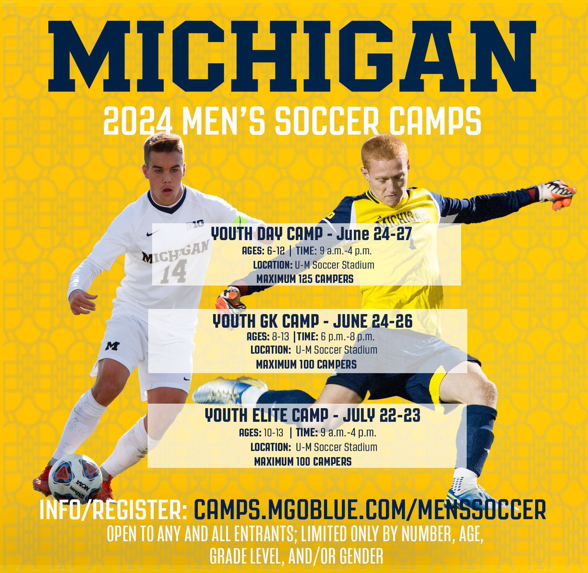 Summer is just around the corner and our Summer Camps are open for registration. Register: camps.mgoblue.com #GoBlue 〽️