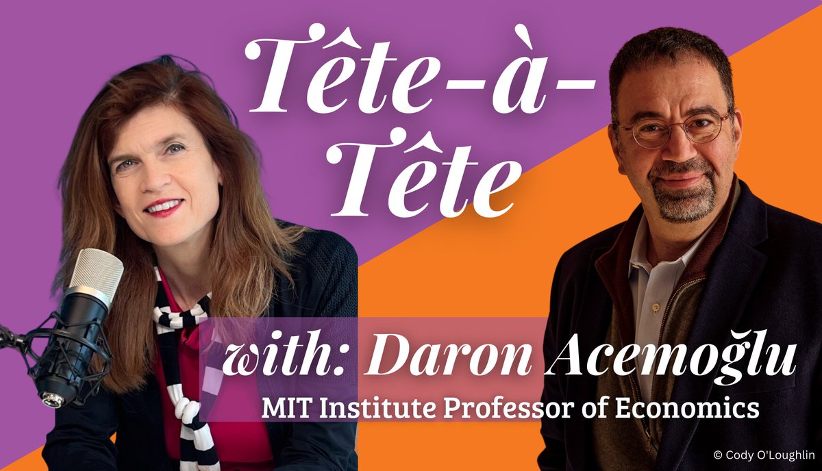 Don’t miss our Tête-à-Tête with MIT Professor @DAcemogluMIT. An ardent scholar of technological progress, Daron will share his views on the green transition and AI revolution and their implications for our democracies. 8️⃣ April, 4pm CEST / 10am EDT 👉events.oecd-berlin.de/320?referrer=x