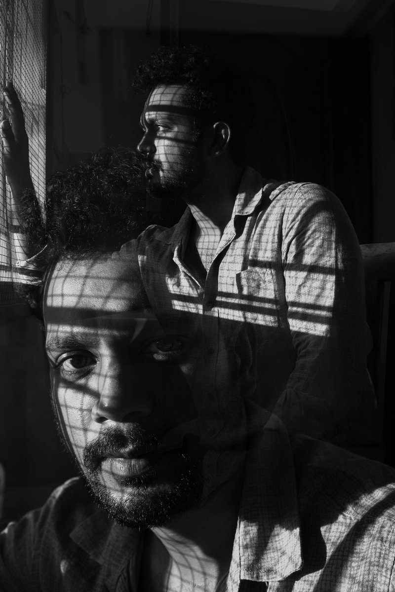 An experimental shoot with Iliyas 📸 #portraits #doubleexposure