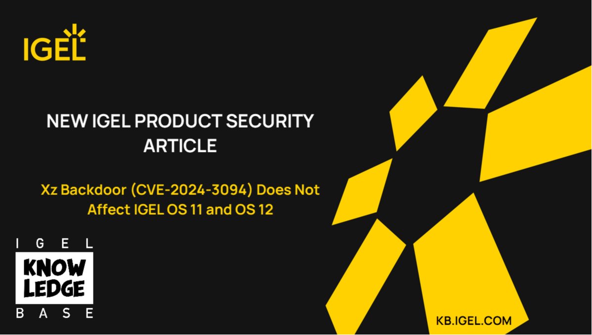 IGEL Community tweet media