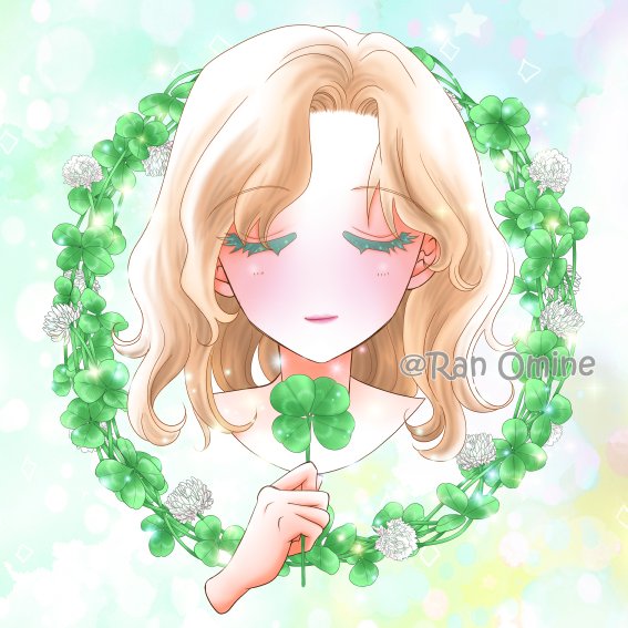 「blonde hair clover」 illustration images(Latest)