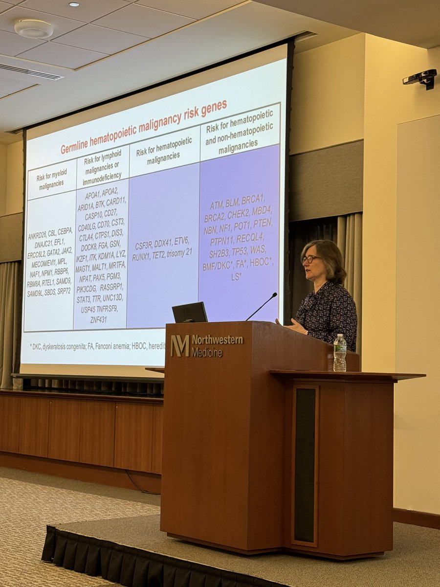 How lucky are we to learn about hereditary #hematologic #malignancies with Lucy Godley the director of our Silver Institute of heme malignancies of @LurieCancer?! @NU_MedEd @McGawGME