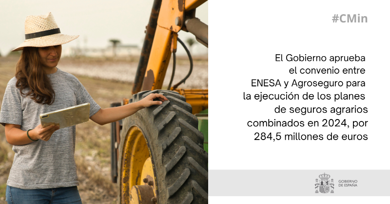gobmapa's tweet photo. El acuerdo aprobado en el #CMin establece el procedimiento de colaboración para la concesión de las subvenciones estatales a la contratación de las pólizas del #seguroagrario.

Durante los últimos ejercicios, el @mapagob ha aumentado progresivamente el presupuesto de 2020.