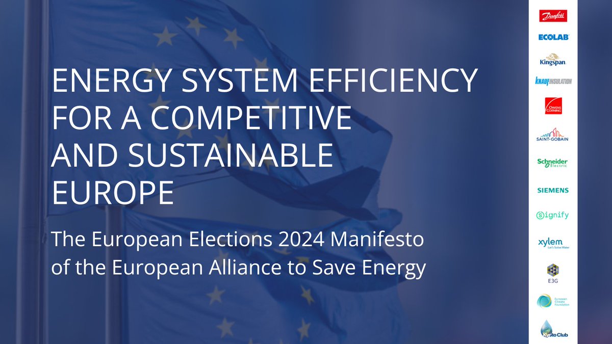 🗳️ The decisions by the next @EuropeanParl and @EU_Commission will shape the #EuropeanGreenDeal's future. In our manifesto, ahead of the European Election 2024, we call for action on #energyefficiency and #FitFor55. 👉Read the manifesto: bit.ly/3J2sYuZ