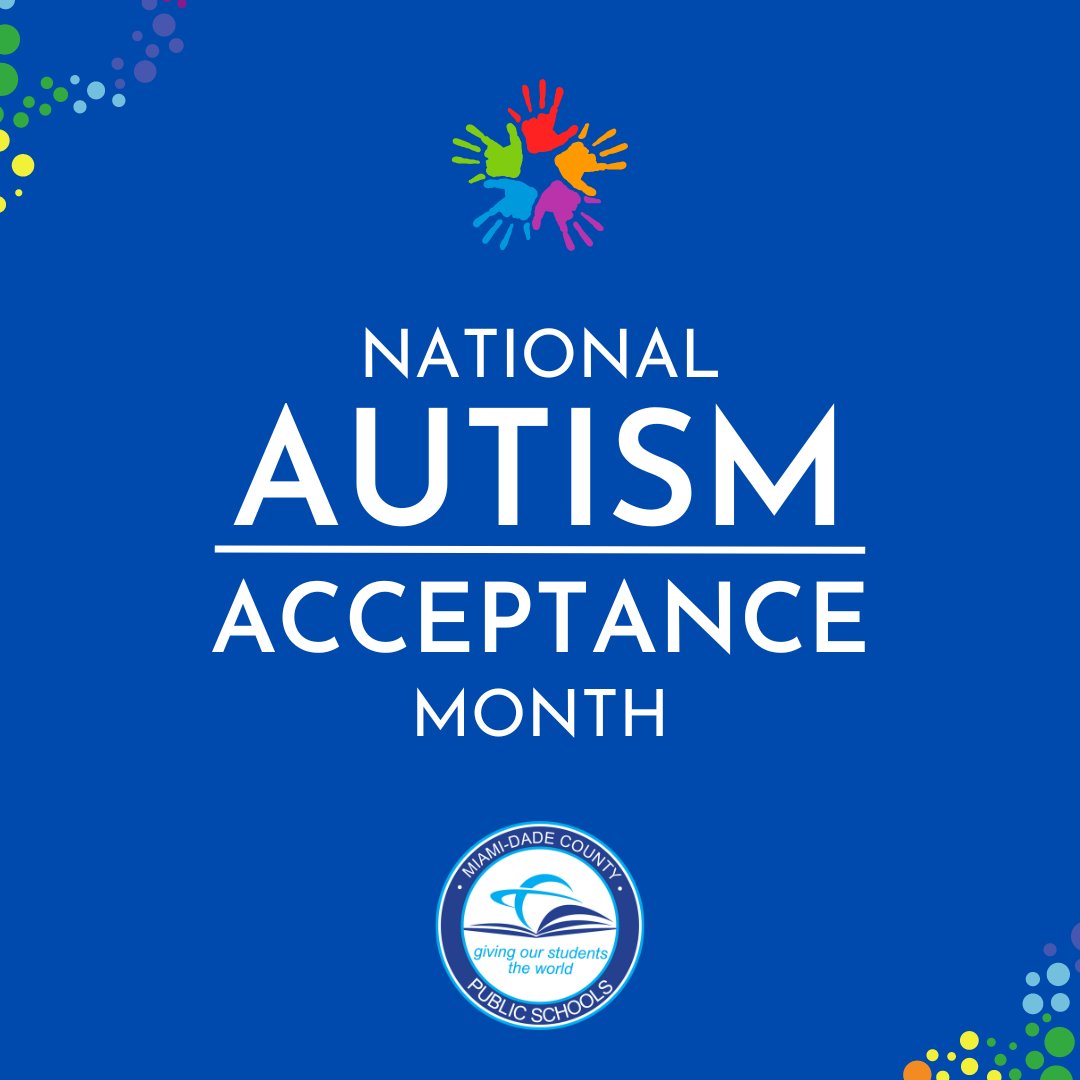 April is National Autism Acceptance Month, a time to celebrate and embrace the unique talents and abilities of individuals with autism. Let's foster understanding, acceptance, and inclusion in our schools and communities. Together we can create a supportive environment for all.