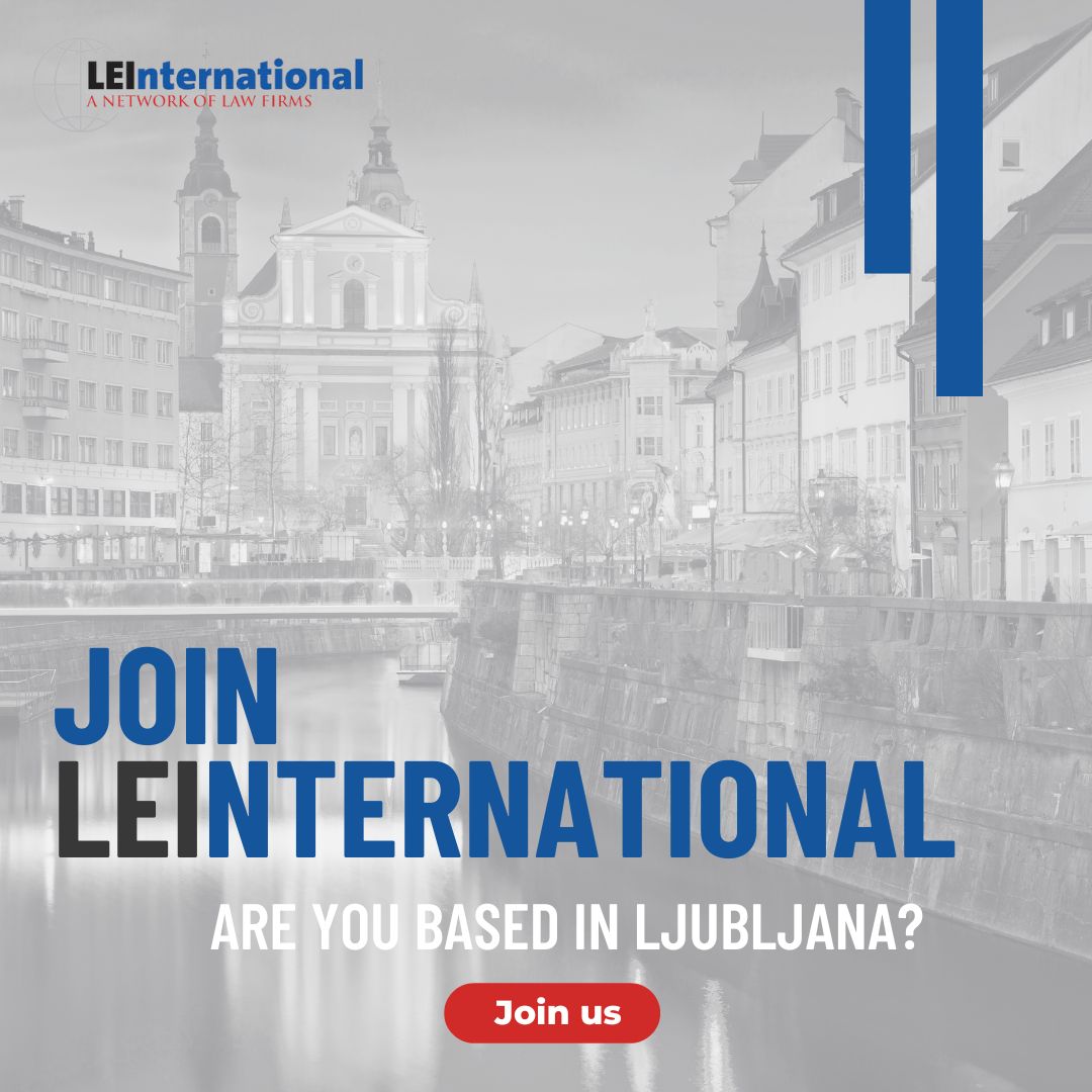 🌟🇸🇮 Attention all law firms in Ljubljana! 🏙️👩‍⚖️

Are you ready to amplify your legal practice to new heights? Join LEI an independent legal network and unlock an array of benefits

Learn more: lei-network.com/membership-2🌟💼 

#Lawfirm #GlobalNetwork #LEI #LjubljanaLegalCommunity