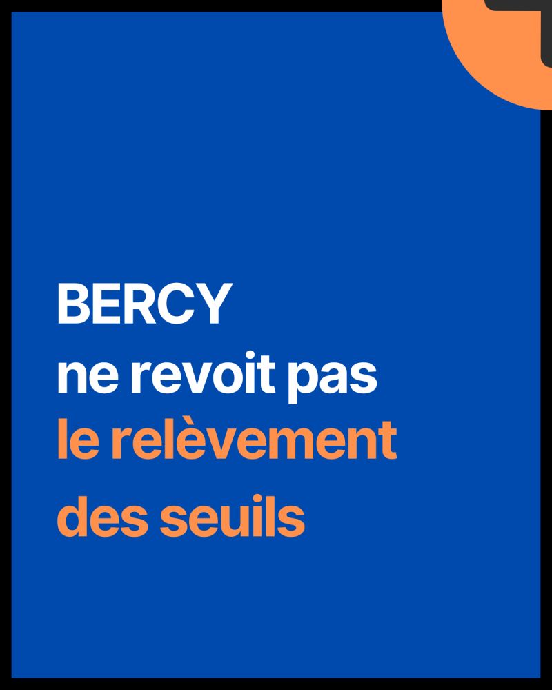 🔹 Grande nouvelle pour la profession ! 🔹

Le Ministère de l'Économie et des Finances a pris la décision de ne pas revoir à la hausse les seuils réglementaires, une décision cruciale pour l'avenir de notre profession.