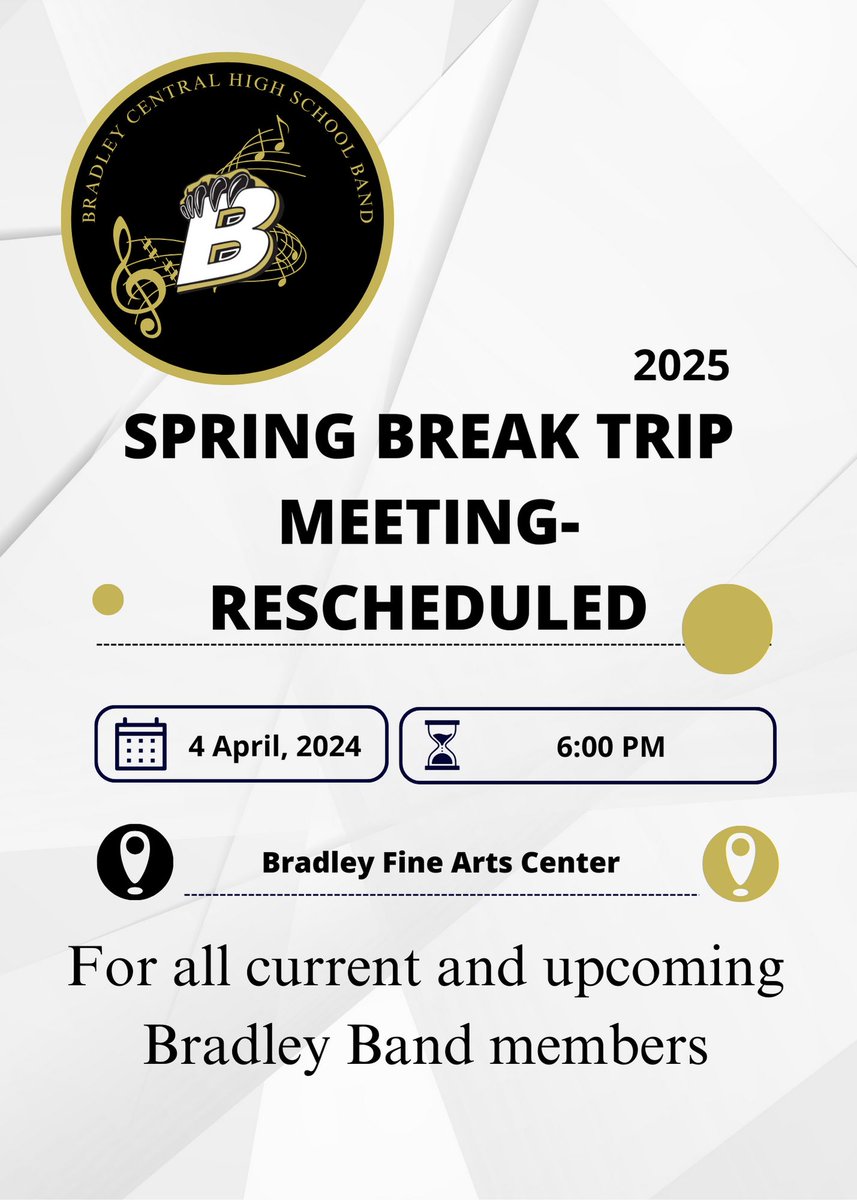 ANNOUNCEMENT:
Tonight's trip meeting has been pushed to this Thursday 4/4/24 due to the forecast of severe weather this afternoon.