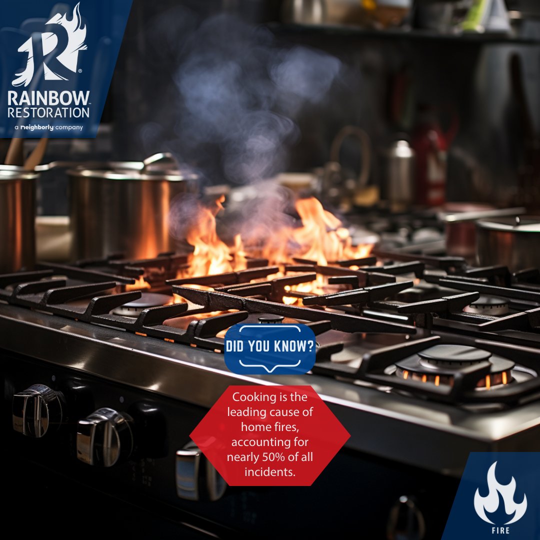 Flames flared in your kitchen? #RainbowRestoration restores more than meals. A culinary catastrophe doesn't mean the end of cozy kitchen gatherings. Turn the page from charred to charming. Call Rainbow Restoration of Greenville SC. 864-268-2221 • RainbowRestore.com