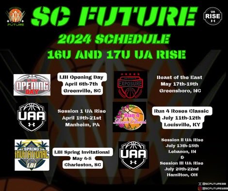 ⁦@RiseCircuit⁩ ⁦@scfuturebb⁩ 2024 Schedule