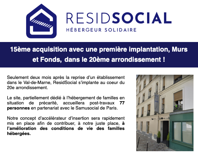 Un heureux dénouement à #Paris20 !
 
Après la mobilisation de la <a href="/Mairiedu20/">Mairie du 20e</a> pour bloquer l'expulsion, l'hôtel social en question ne fermera pas et sera repris par RésidSocial, un hébergeur solidaire.

Des familles qui restent et plus de places pour de l'hébergement d'urgence. ✊