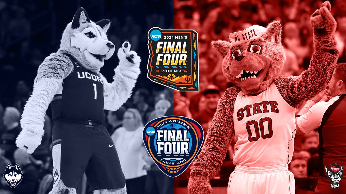 We are extremely proud of our partners at @UConnHuskies & @PackAthletics for making the #FinalFour of both the men's and women's #MarchMadness Tournaments! Good luck in the championship rounds! 🐺🐺🐺🐺