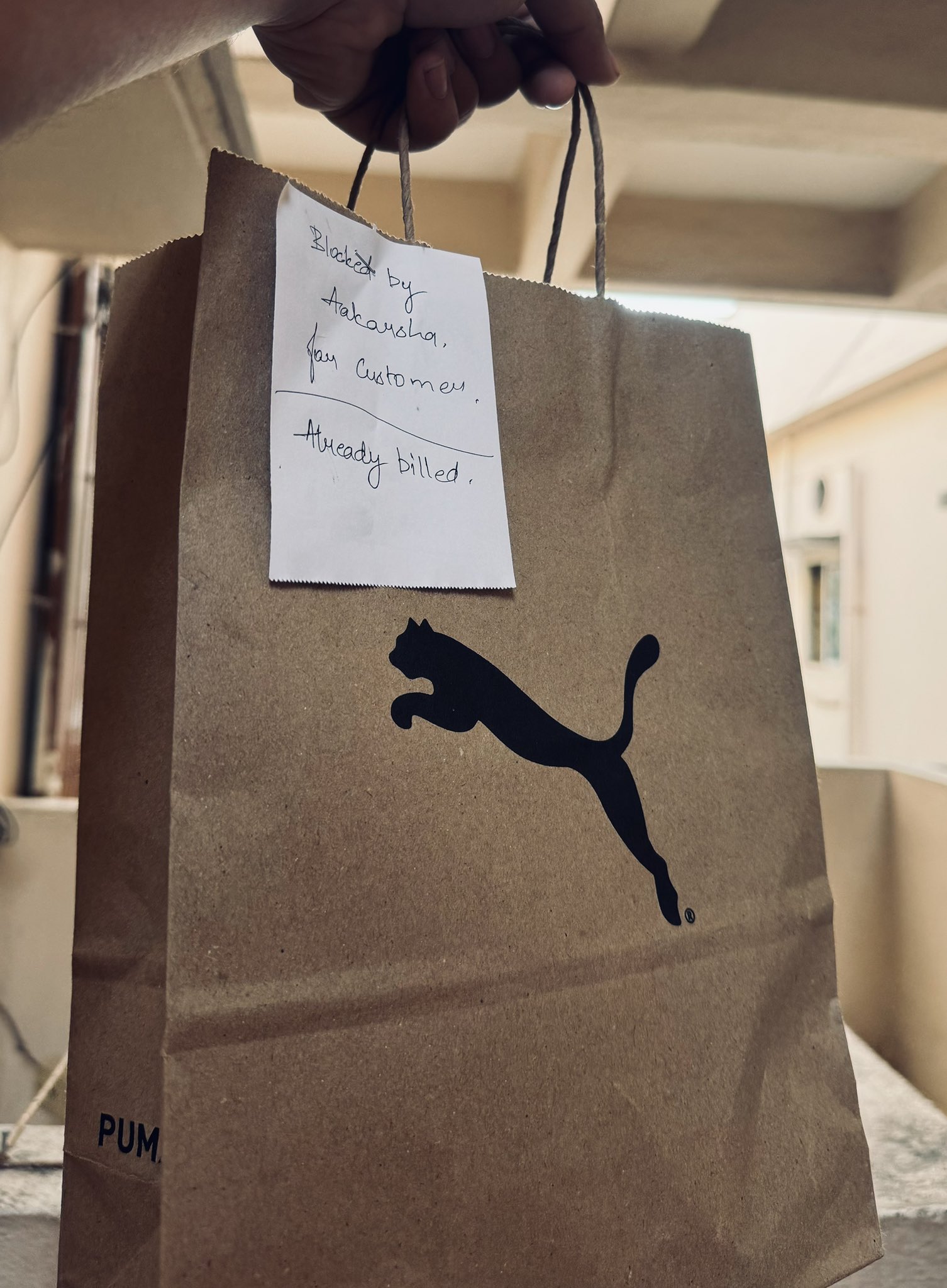 Puma brown bag discount