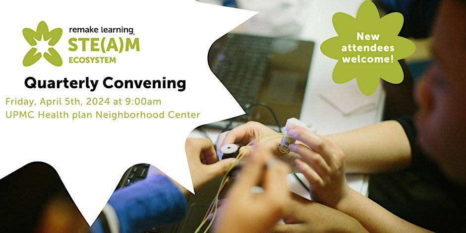 Join us as we host the first quarterly convening at the @UPMCHealthPlan Community Center in partnership with @remakelearning . This meeting will provide glimpses into career ready initiatives taking place across Allegheny County! Register for Free: eventbrite.com/e/regional-ste…