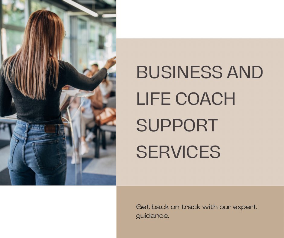 Times have changed, and we understand it's tough out there. Let our business coach services and life coach support guide you back on track. We're here to help you navigate the challenges and reach your goals. #coachingservices  #support  #getbackontrack