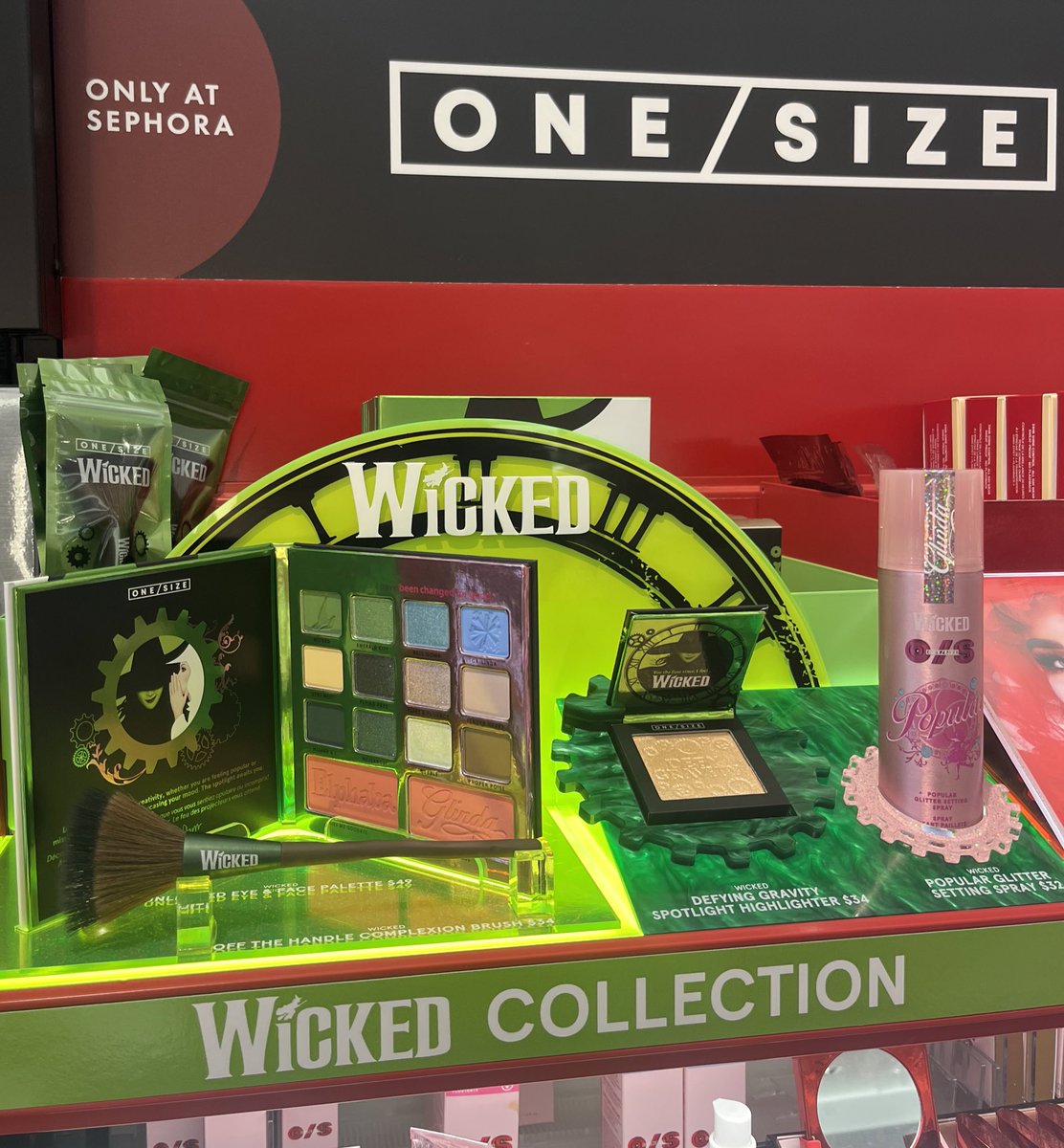 the display looks sO GOOD!!!!!! @patrickstarrr y’all did your big one with this collection!!!! can’t wait to play💚🫧 @OneSizeBeauty