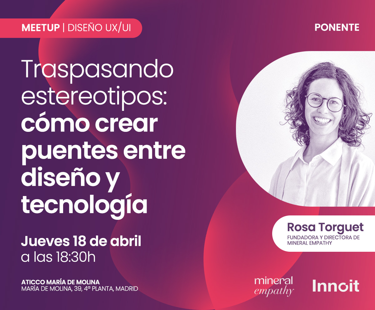 "Cómo crear puentes entre diseño y tecnología" 

 + Info y registro 👉 meetup.com/es-ES/meetup-d…

#DiseñoyTecnología #DiseñoUX #DiseñoUI #UX #UI #Madrid