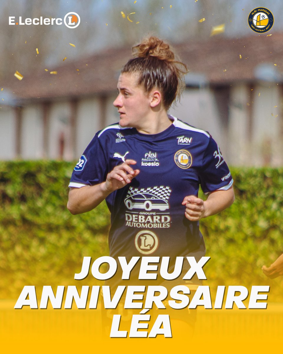 amtf_asptt's tweet image. Joyeux anniversaire Léa ! 🥳

L’ensemble du club et E.Leclerc fêtent les 24 ans de notre milieu de terrain ! 💙💛

#AMTF #PlusFortsEnsemble