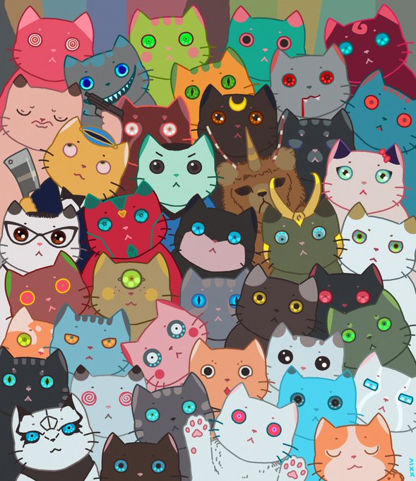 「cat too many」 illustration images(Latest)