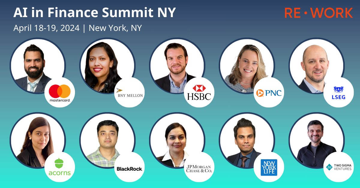 We are only TWO WEEKS away from the highly anticipated AI in Finance Summit NY! Don't miss out on this opportunity to join 200+ Artificial Intelligence Executives in the financial services and banking sectors. 

To register, visit: bit.ly/3PGr476

#reworkAI