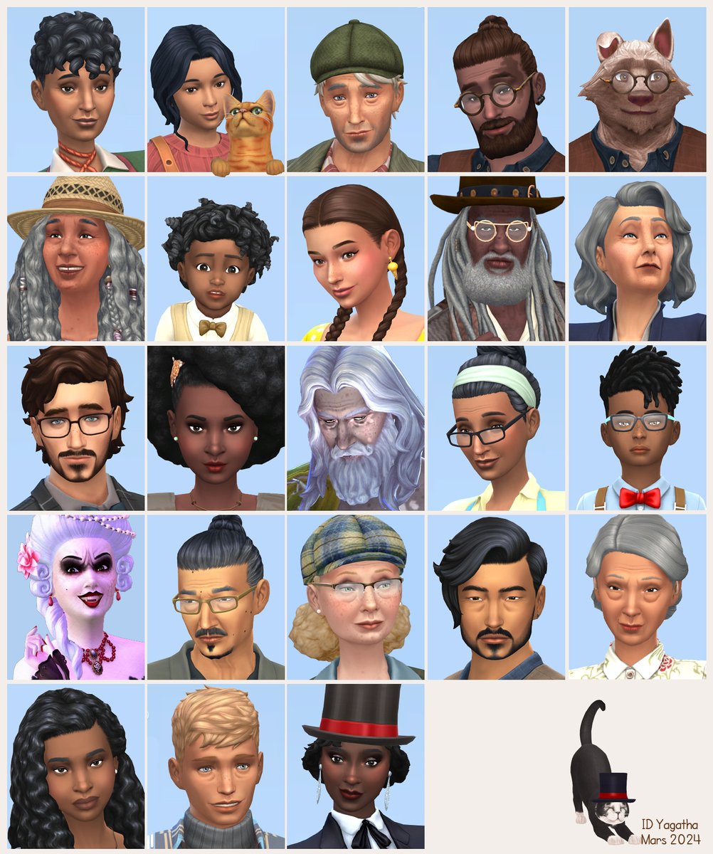 This is my sims March recap. :) NoCC, no defaults, ID : Yagatha #Thesims4 #ShowUsYourSims