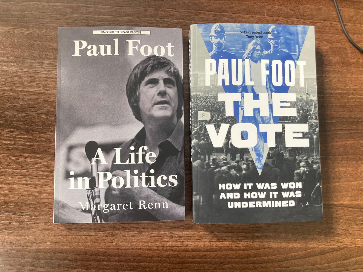 This July will be 20 years since the death of the great campaigning investigative journalist Paul Foot. For the anniversary, Verso have two books out: the first, a brilliant intellectual biography by Margaret Renn, and a new edition of his incredible history of the vote!