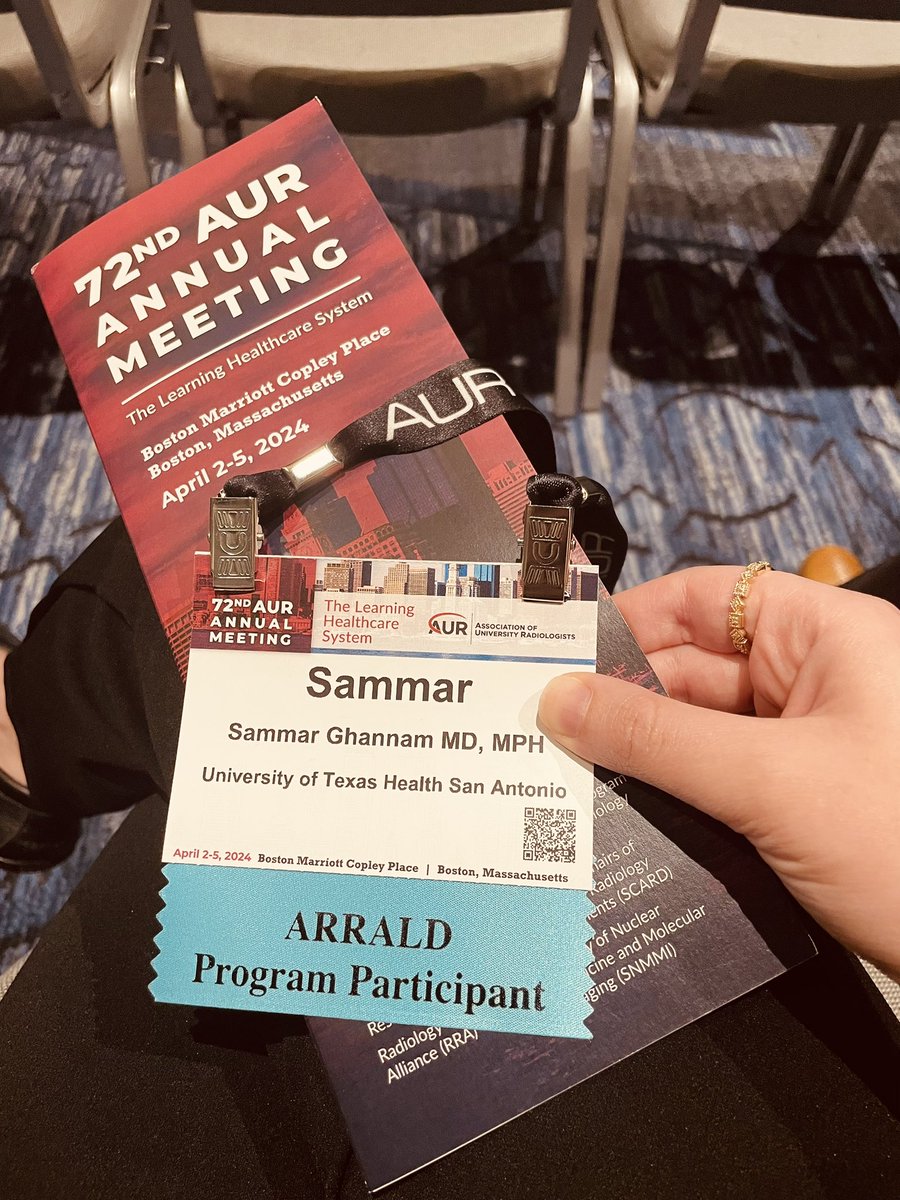 Excited to be in Boston & can’t wait to learn from so many inspiring fellow residents and faculty at the ARRALD program #AUR24. Grateful to be here. Say hi if you see me! @AURtweet @UTHealthSARad @AMSERRads #MedEd #RadEd #MedTwitter