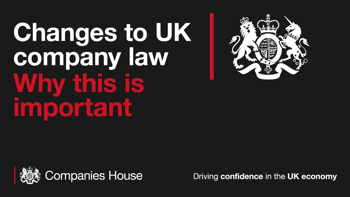 Why are the changes to UK company law important? We can now play a more significant role in tackling economic crime and supporting economic growth. Find out how the changes will benefit businesses and citizens across the UK and beyond: changestoukcompanylaw.campaign.gov.uk/why-this-is-im…