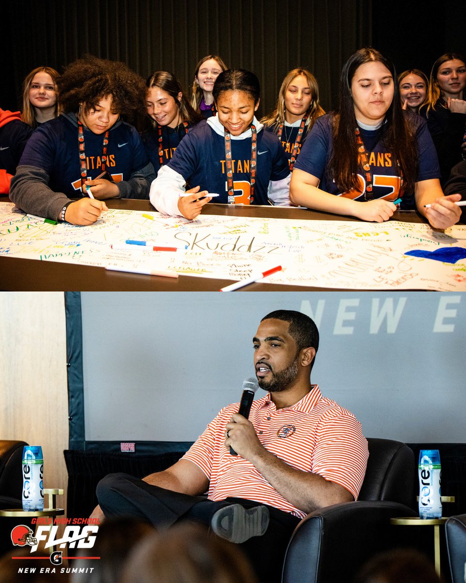 On Thursday, March 28th, we hosted the inaugural “𝗔 𝗡𝗲𝘄 𝗘𝗿𝗮 𝗦𝘂𝗺𝗺𝗶𝘁” presented by @gatorade, which focused on connecting 350+ young women who play girls high school flag football with potential career opportunities in sports! It included a panel discussion, activity…