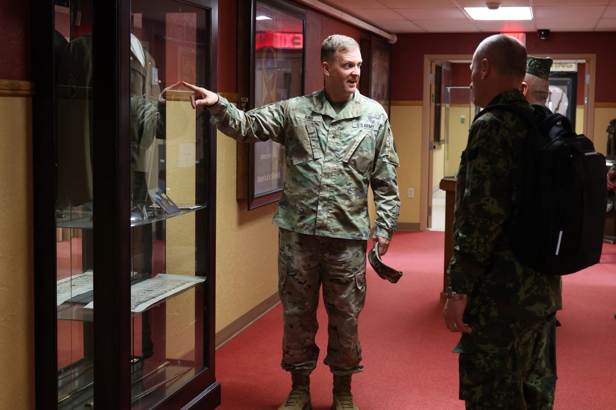 Recent visit with Brig. Gen. Ferdinand Dimo, commander, Albania Armed Forces! #FirstToFire