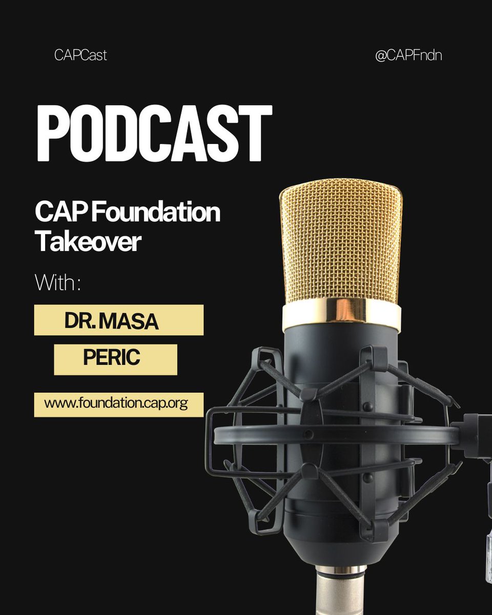 CAPFndn's tweet photo. 🎧 New Podcast Alert! 🎙️
Meet our grant winners @HerrPath, @Mattcrophage, @4theLoveofPath in a discussion moderated by @MasaPericMD from the CAP Foundation Board. Don't miss it!
👉 Listen now: https://t.co/OVWPzhvH3p
#CAPFoundation #Pathology #Research #Podcast https://t.co/b0maTMr6La