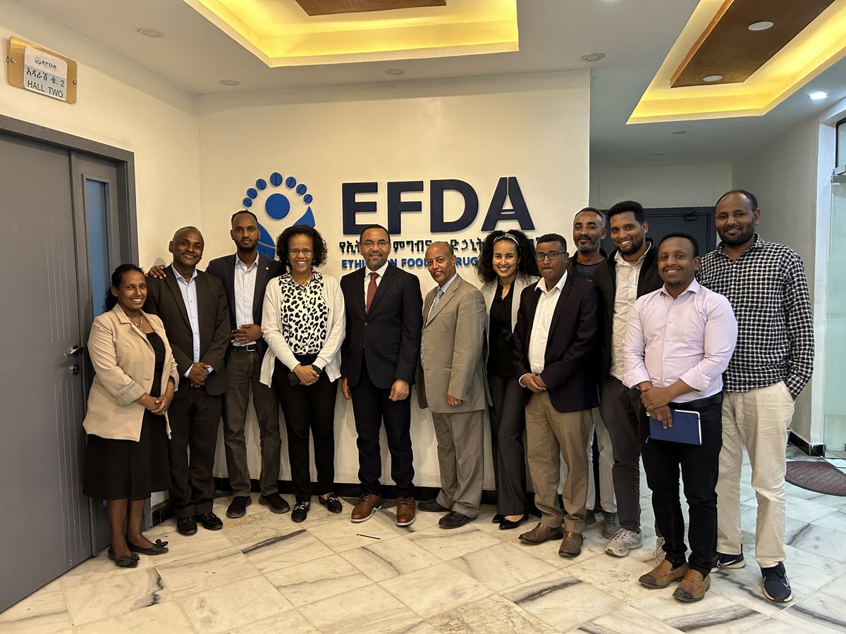 During his visit to #Ethiopia, @USAIGH-funded PQM+ Program Director @J_IkeNwokike met with longstanding partner EFDA to highlight past achievements and ensure future collaboration between the organizations toward the goal of medicines quality assurance. #HealthSystems