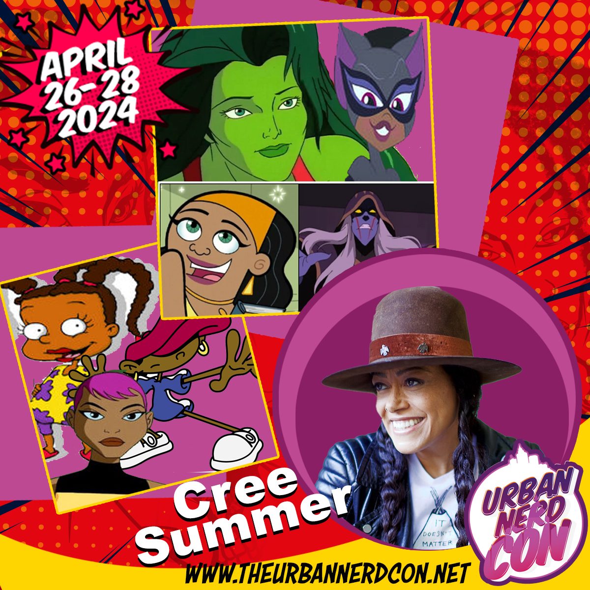 And Let's Run It Back!!! Nope is wan NOT an April Fools joke! The voice Queen will be in the building! @IAmCreeSummer will be at The Urban Nerd Con 2024! So get your badges to come meet Freddie, #5, Sussie and more! Get Those Badges!! theurbannerdcon.net/badges.html