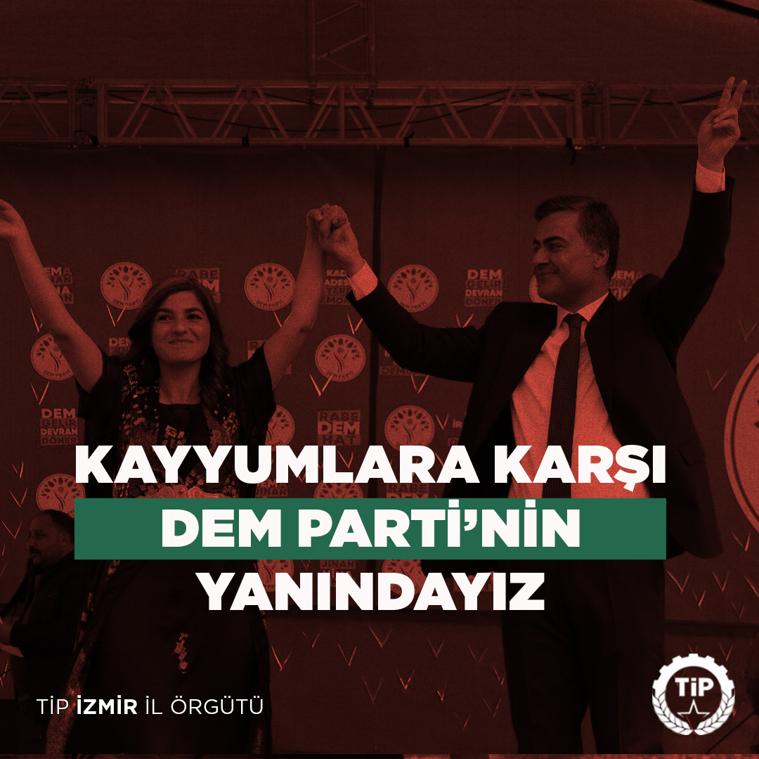 Darbeye, kayyuma, irade gaspına sessiz kalmayacağız! DEM Parti’nin ve Kürt halkının yanındayız. #VandaDarbeVar