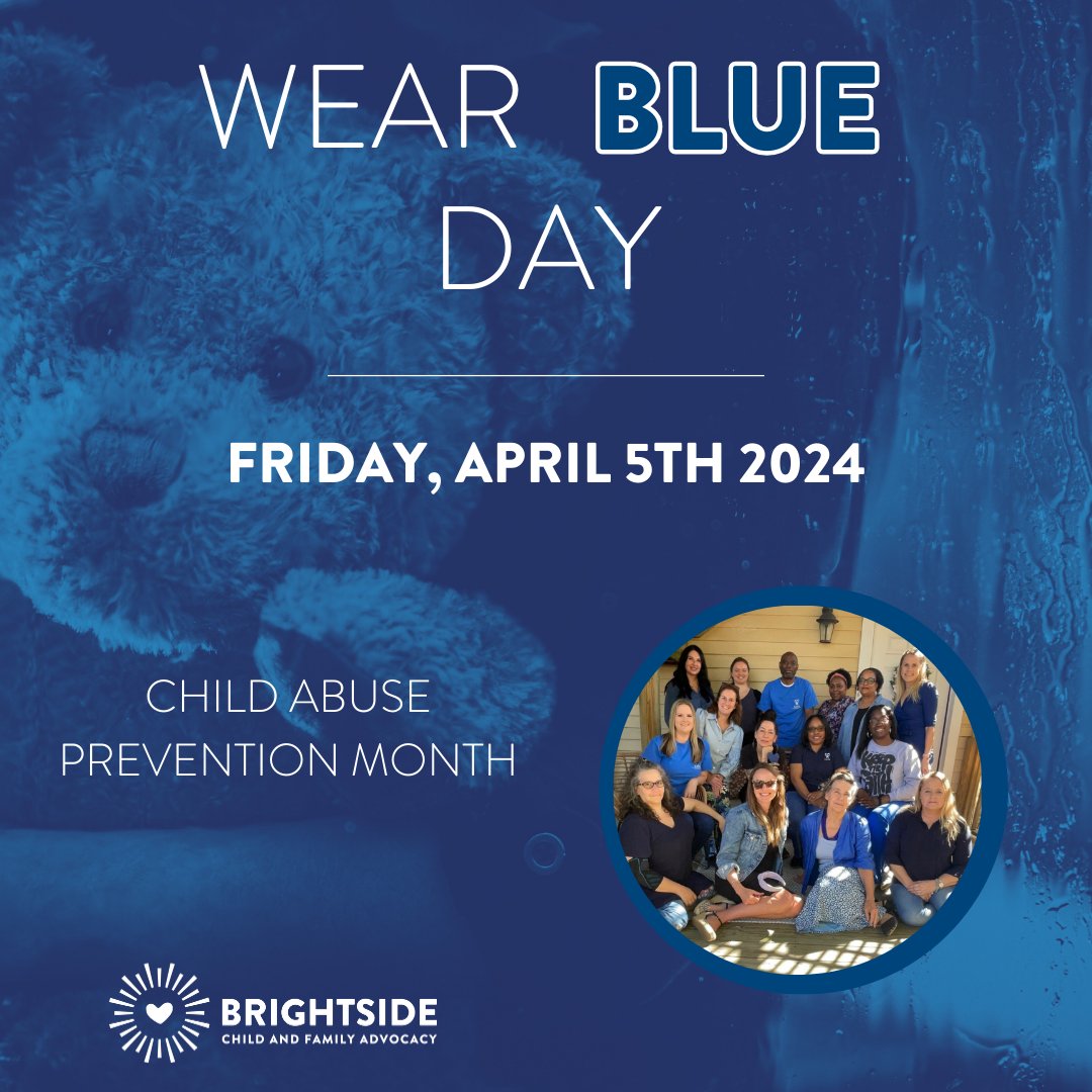 SavChathamCASA's tweet image. April is Child Abuse Prevention Month. On April 5th we hope that you'd join us in wearing blue to continue to spread awareness. Be sure to tag us in your posts! 

#thebrightside #savannahcasa #changeachildsstory #wearblue #childabuseprevention