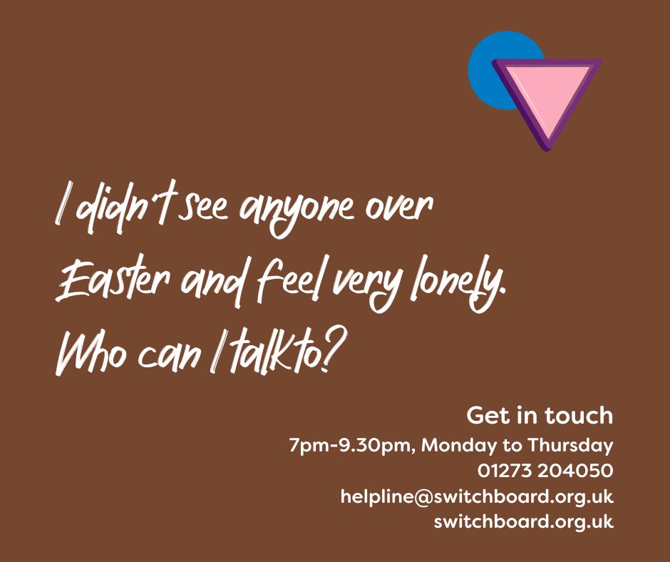 🤎 We're here for you if you need someone to talk to. You can contact our helpline team anonymously and in confidence about anything that's on your mind. They'll listen carefully to everything you have to say and will never judge you. Reach out to them if you need a chat.