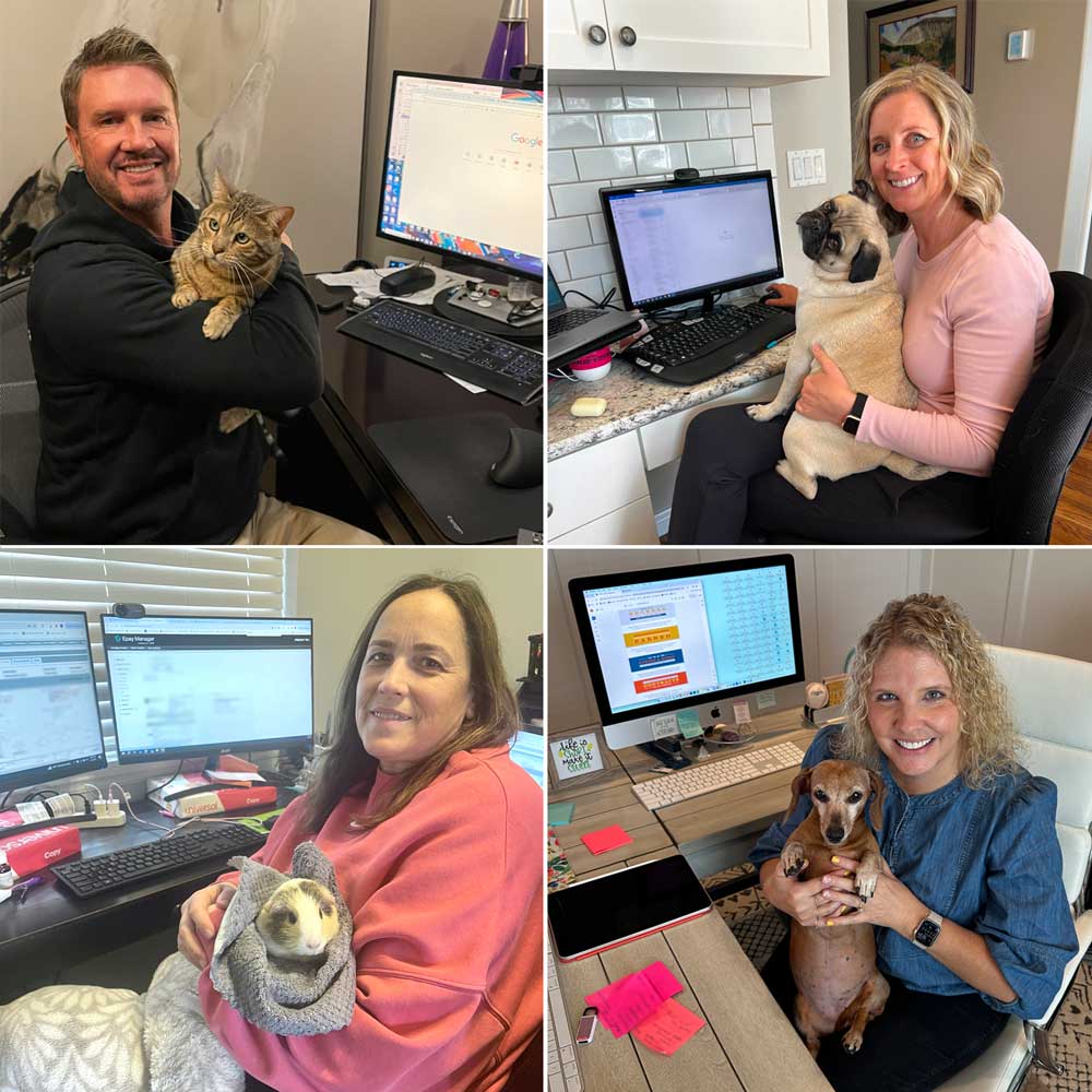 FreightTec's tweet photo. One of the advantages of working from home several days a week is getting to see our pets more! πΆπ Here are four of our employees working from home with their pets. #bengalcat #pug #guineapig #dachshund
#bestagentprogram #freighttec #freightbroker #agentprogram https://t.co/UWqVJo22nx