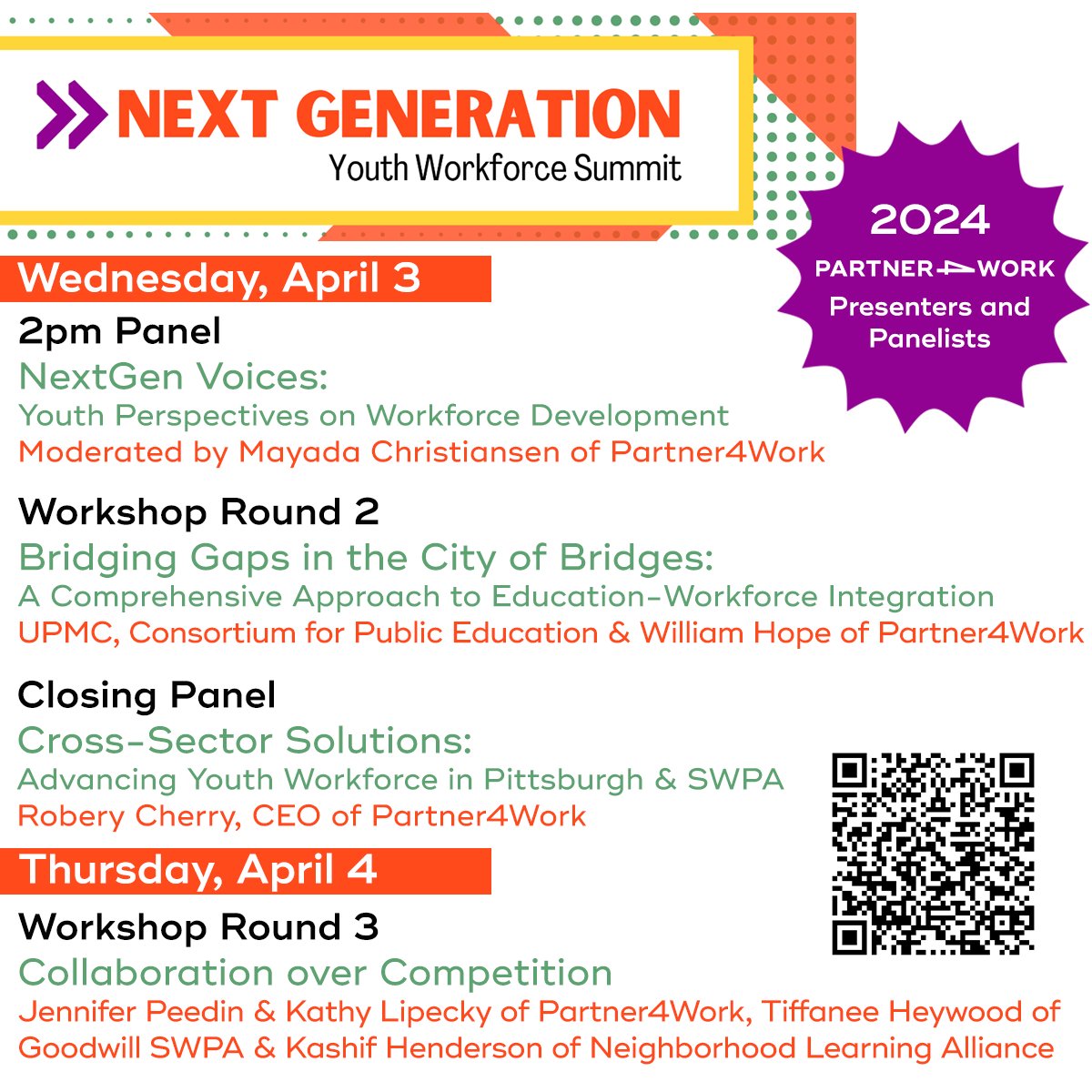 Pennsylvania Workforce Development Association's Next Generation Youth Workforce Summit starts tomorrow! Don't miss our presenters and Panelists at the Community College of Allegheny County.
