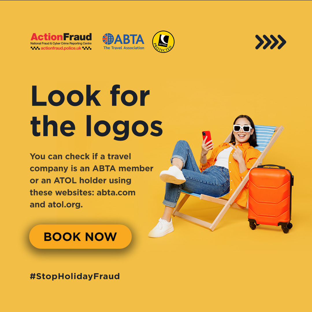 Are you suspicious about a holiday deal? 🛫 Look out for the ABTA and @ATOL logo on the company's website. If you have any doubts, you can verify if they are an ABTA member on their website. #StopHolidayFraud #TravelWithConfidence